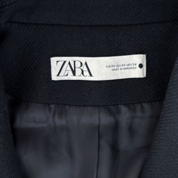 ZARA MANTECO WOOL STRAIGHT COAT - Picture 5 of 9